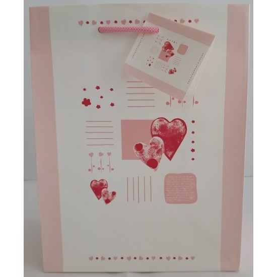 Καθημερινό Σχέδιο Άσπρο Ροζ Κόκκινο Καρδιά Valentine Πολυτελείας 